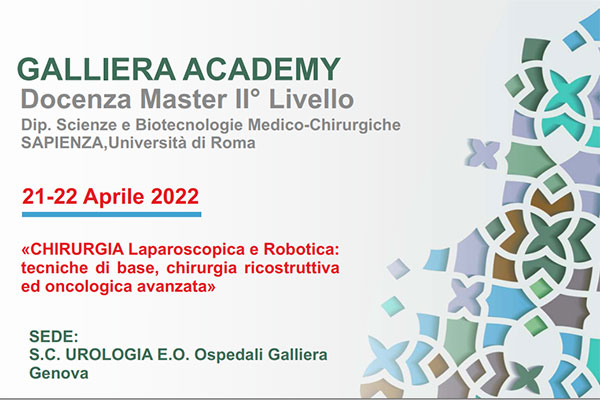 CHIRURGIA Laparoscopica e Robotica tecniche di base, chirurgia ricostruttiva ed oncologica avanzata – 21-22 aprile 2022